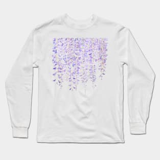 wisteria in bloom 2021 watercolor Long Sleeve T-Shirt